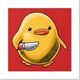 Duck with Knife Meme Posters and Art